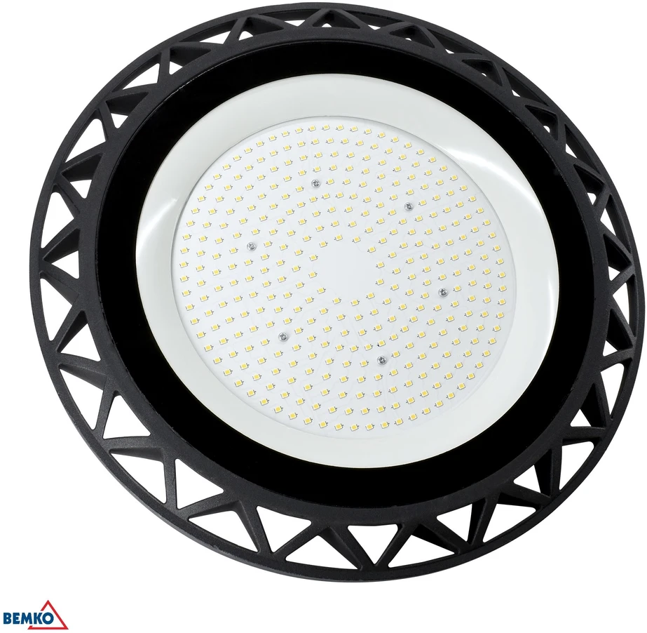 Bemko 200W LED UFO šviestuvas VOYAGER, juodas, 4000K, IP65, 110°
