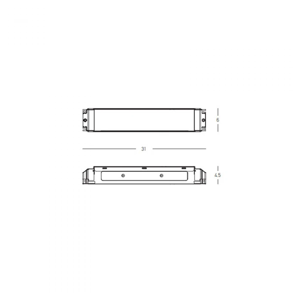 200W magnetinės sistemos ZAMBELIS MAGNETIC ULTRA SLIM maitinimo šaltinis, 48V, DALI, 23134