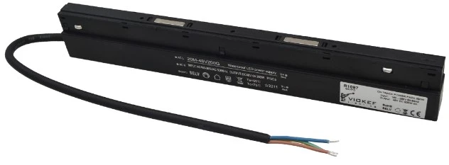 200W maitinimo šaltinis magnetinėms sistemoms VIOKEF MAGNETIC, 48V, juodas, R1097