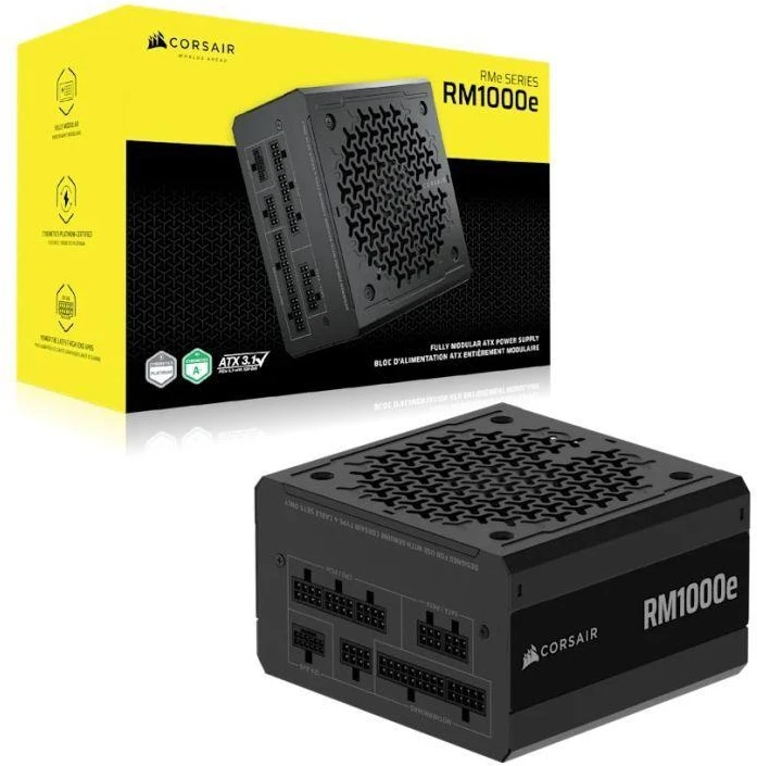 2025 m. „RMe“ serija, RM1000e, 1000 W, ATX 3.1, „PCIe 5.1 GOLD“ sertifikuotas