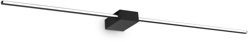 Sieninis šviestuvas Ideal Lux 20,5W LED veidrodžio šviestuvas THEO, juodas, 3000K, 311784