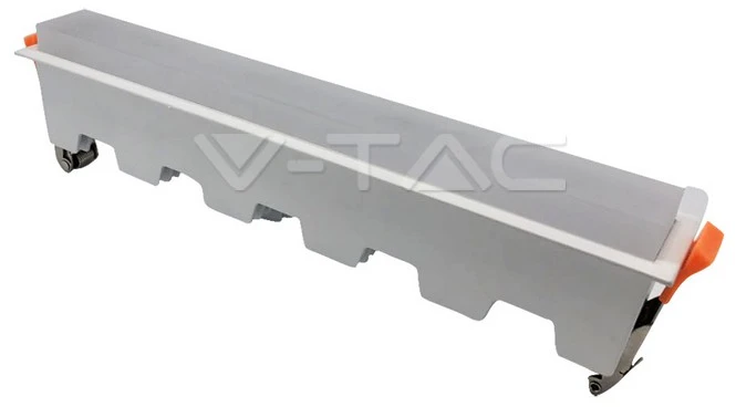 20W įleidžiamas linijinis šviestuvas V-TAC, baltas, 6400K (šaltai balta)