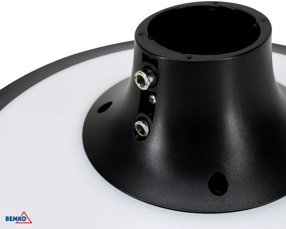 Bemko 20W LED gatvės šviestuvas su saulės baterija, juodas, 4000K, IP65