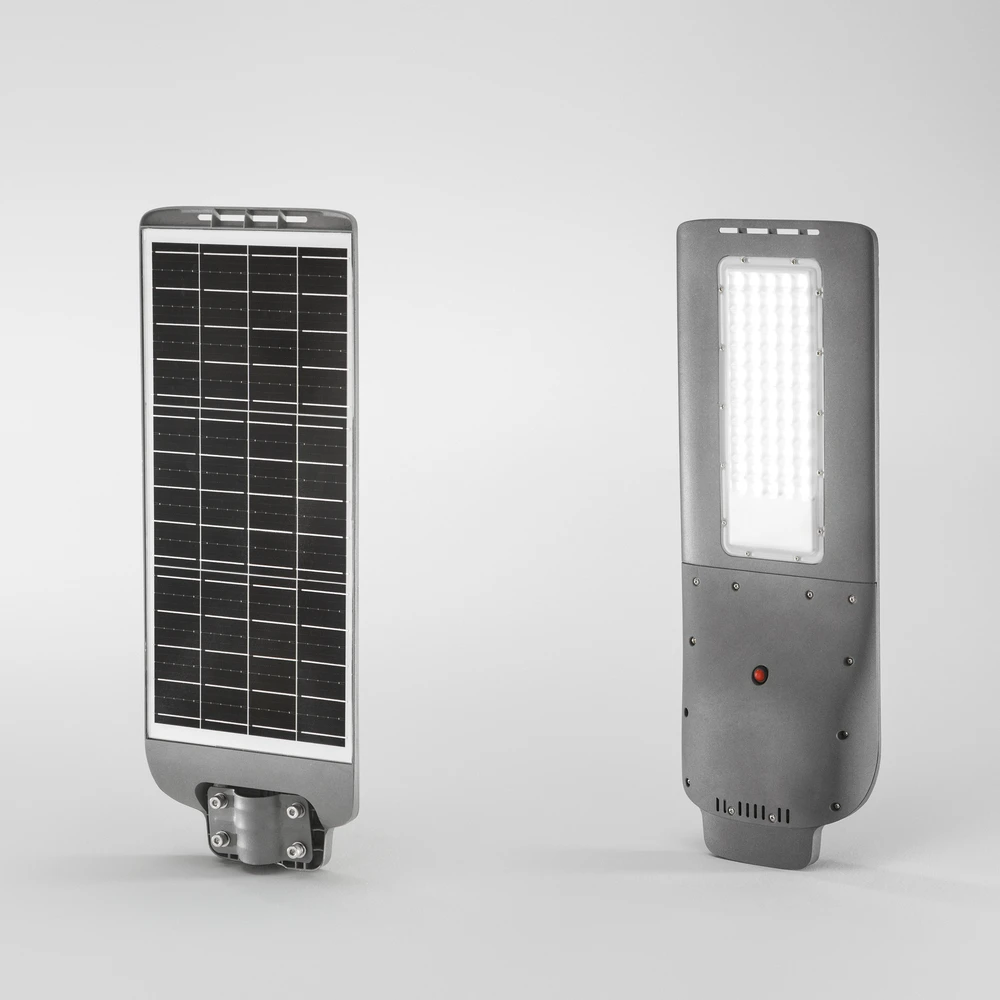 20W LED gatvės šviestuvas su saulės baterija AUREUS, antracito sp., 4000K, IP65