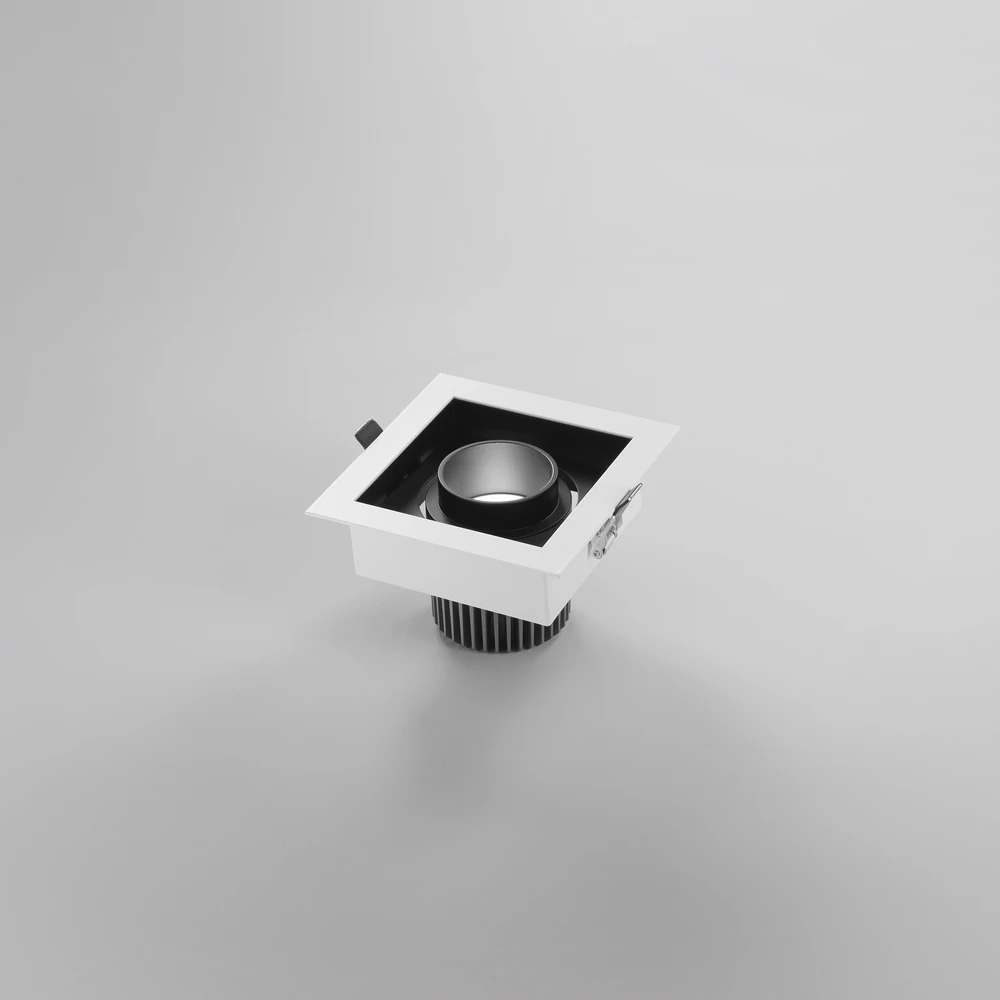 20W LED įleidžiamas šviestuvas APOLLO, juodas, 3000K