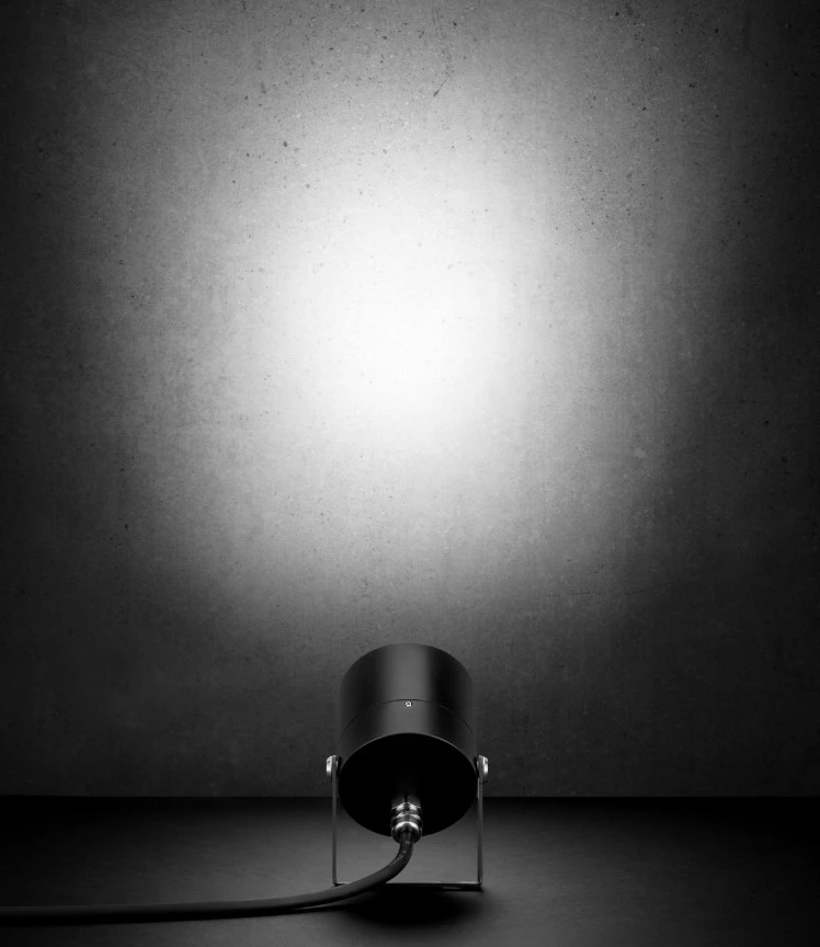 20W LED lauko šviestuvas PAD, juodas, 3000K, 30°, DALI2