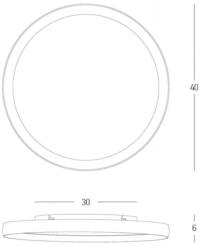 20W LED lubinis šviestuvas, juodos/aukso sp., 2700/3000/4000K, dimeriuojamas, 25186