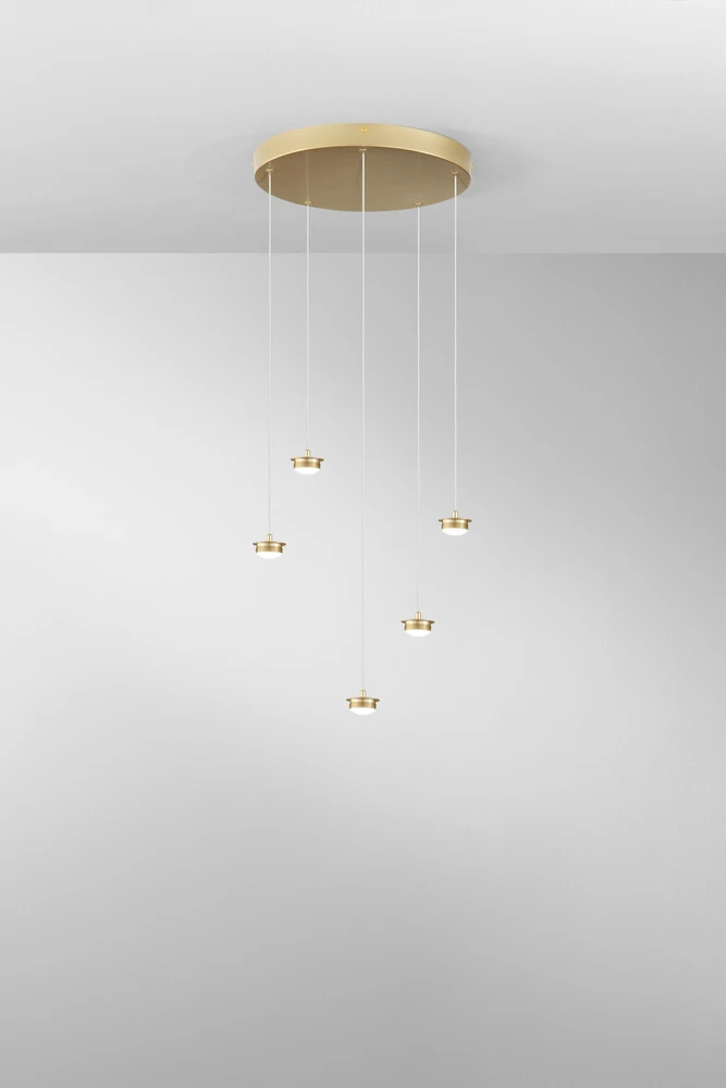 20W LED pakabinamas šviestuvas BASE, aukso sp.