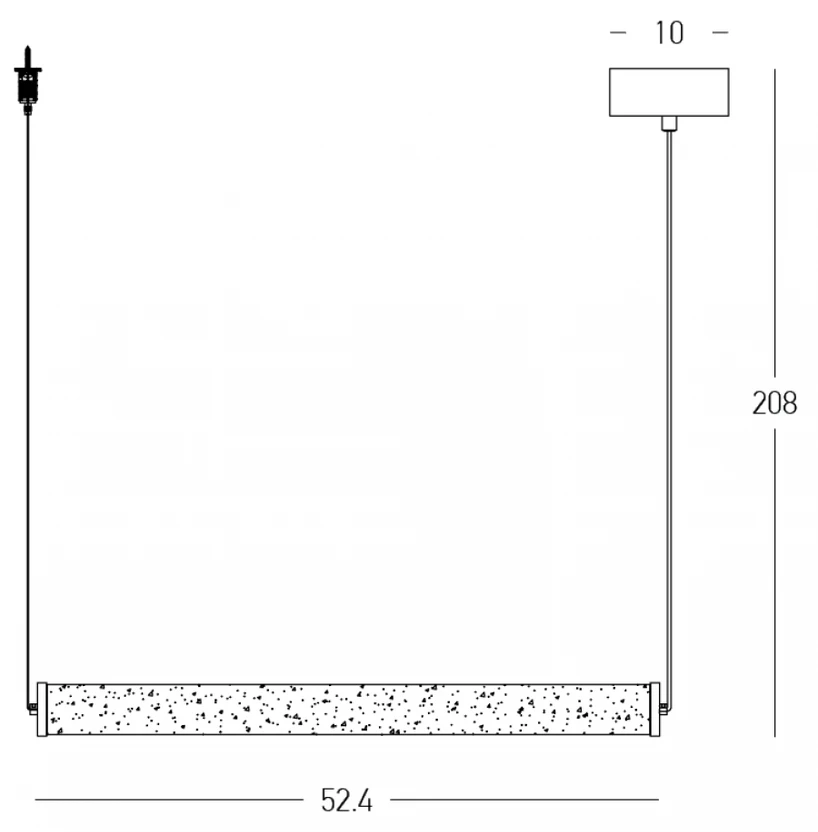 20W LED pakabinamas šviestuvas, juodos/kreminės sp., 3000K, dimeriuojamas, 2538