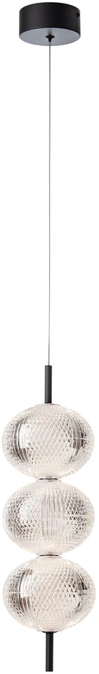 20W LED pakabinamas šviestuvas VENTURA, juodas, 3000K