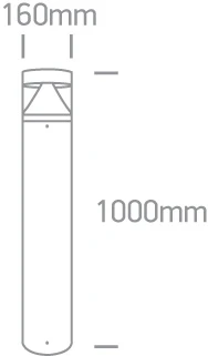 20W LED pastatomas lauko šviestuvas, antracito sp., 3000K, 67410A/AN/W