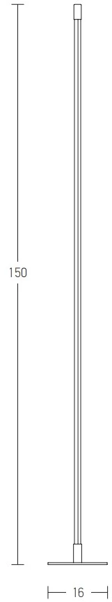 20W LED pastatomas šviestuvas, juodas, 3000K, 20123
