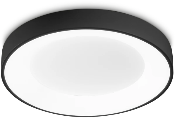 Lubinis šviestuvas Ideal Lux 20W LED paviršinis šviestuvas PLANET, juodas, 3000K, 312330