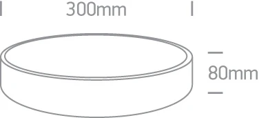 Lubinis šviestuvas 20W LED plafonas, baltas, 3000K, 62118D/W/W