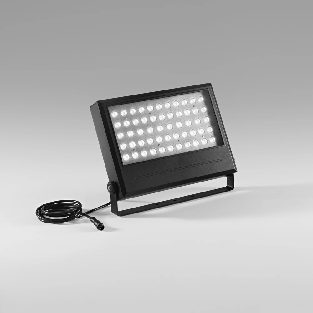 20W LED prožektorius AGILITY, juodas, RGBW