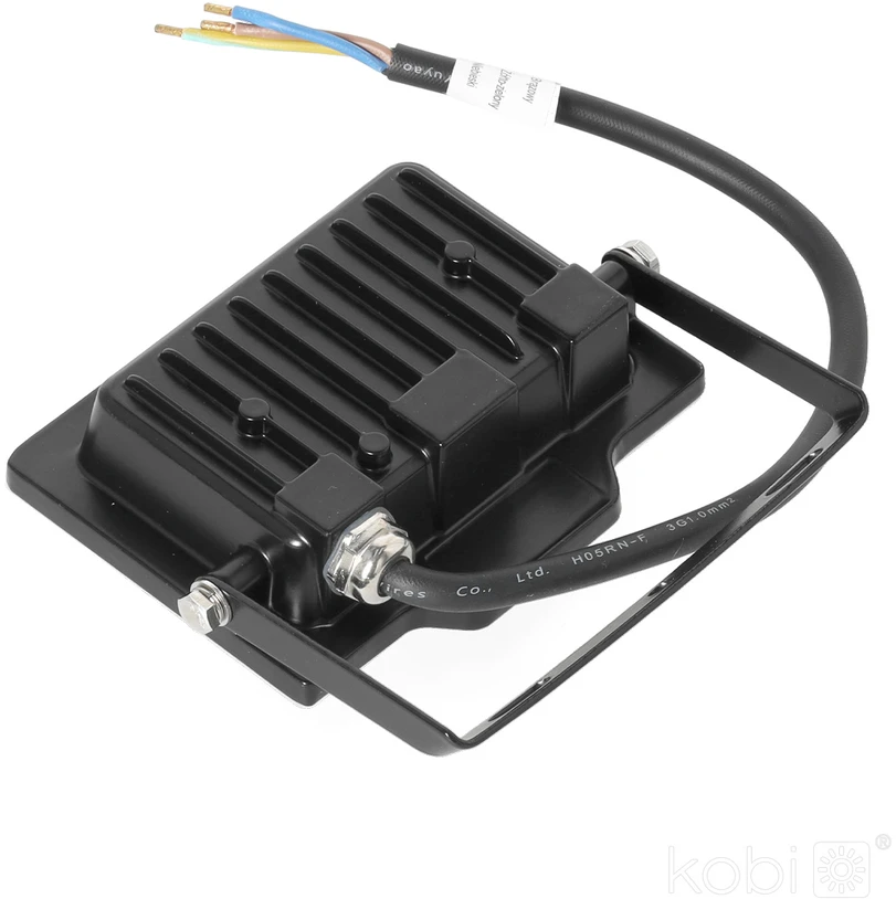 20W LED prožektorius DELYO MHN, juodas, 4000K, IP65