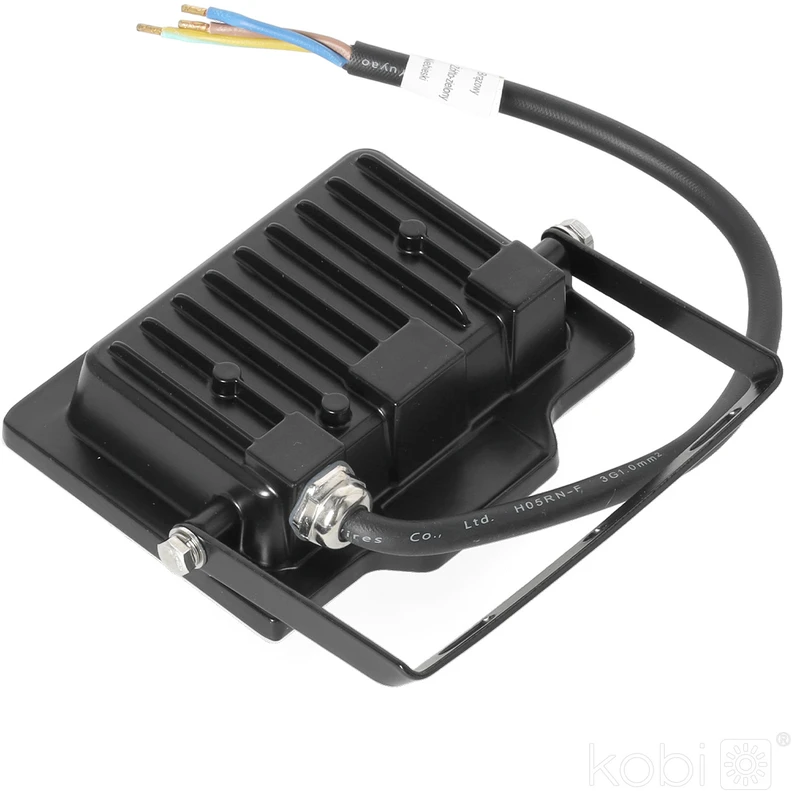 20W LED prožektorius DELYO MHN, juodas, 6000K, IP65