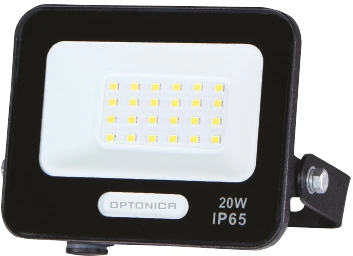 20W LED prožektorius, juodas, 3000K