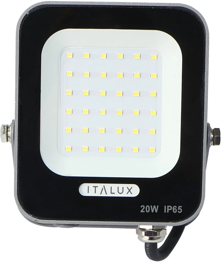 20W LED prožektorius KORTA, pilkas, 4000K