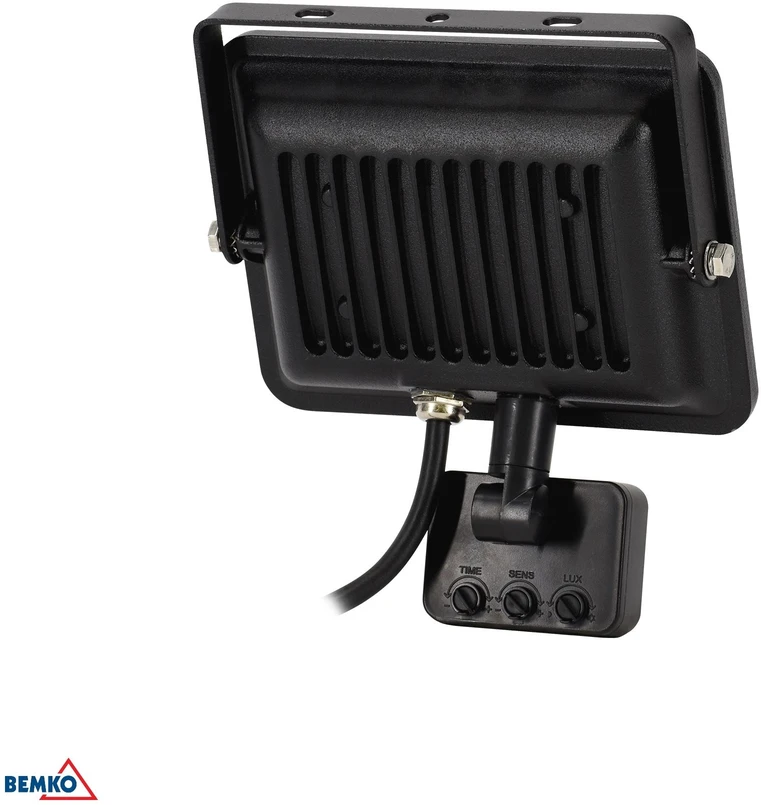 20W LED prožektorius su judesio davikliu LOFOT, juodas, 6000K, IP65