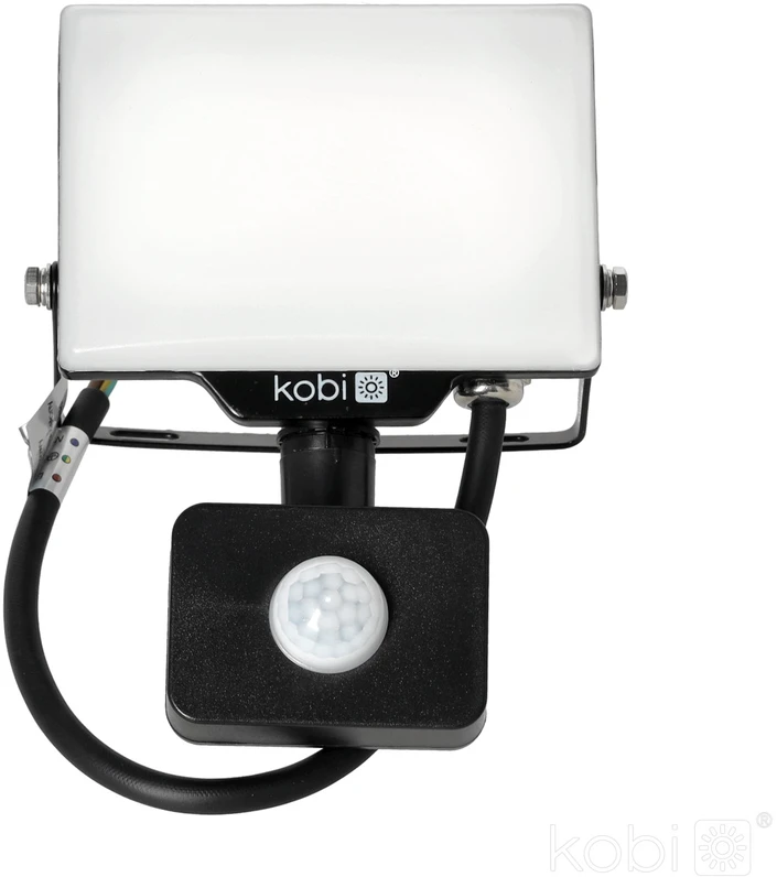 20W LED prožektorius su judesio davikliu DELYO MHNC, juodas, 6000K, IP54