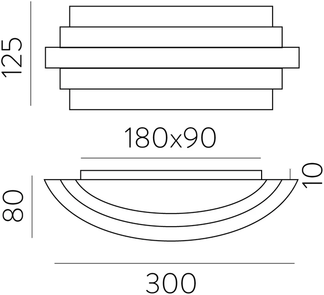 20W LED sieninis šviestuvas LUXUR, baltas, 2700/3000K, dimeriuojamas, A3840070BDT