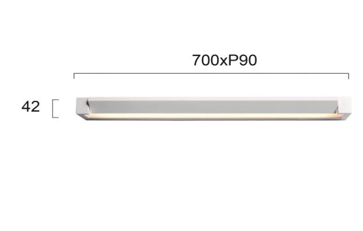 20W LED sieninis šviestuvas VALSE, baltas, 3000K, 4220200