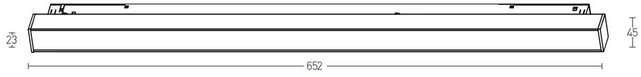 20W LED šviestuvas į magnetinę sistemą ZAMBELIS, juodas, 3000K, 2088