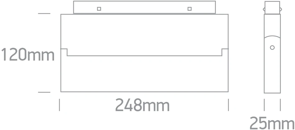 20W LED šviestuvas į magnetines sistemas MINI/MIDI, baltas, 3000/3500/4000K, 48V, 38°, 42124BA/W/V