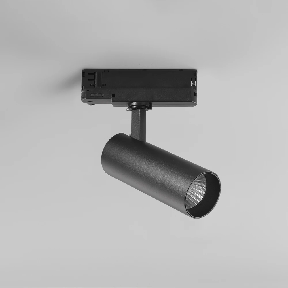 20W LED trifazis bėginis šviestuvas PLANE, juodas, CCT