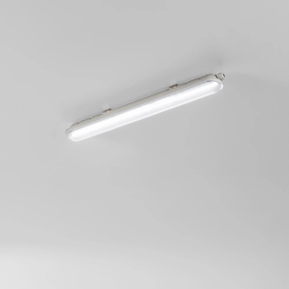 21W LED linijinis šviestuvas NAUTILUS, sidabro sp., 4000K, IP65