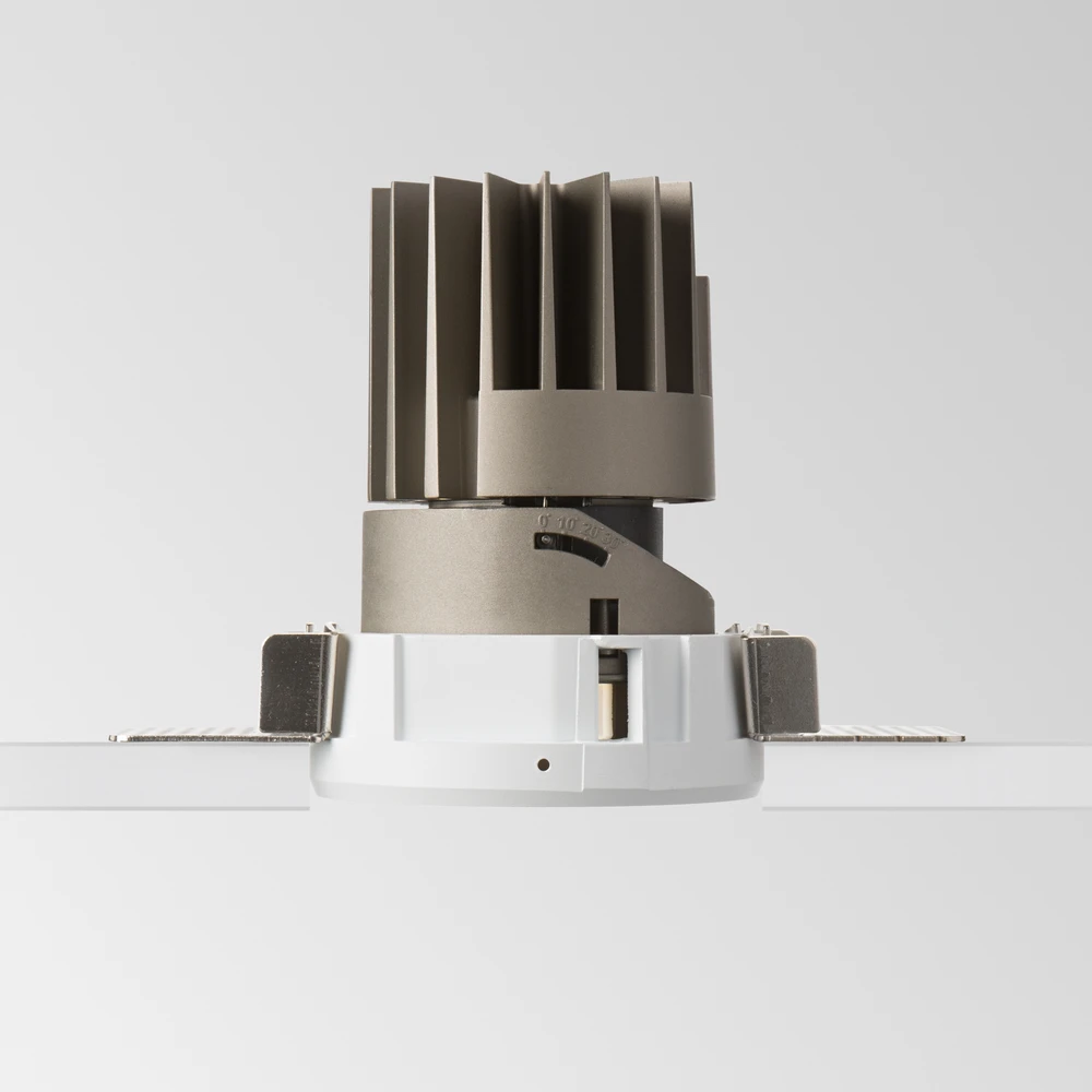 21W LED šviestuvo ZEUS apvalus užglaistomas rėmelis, baltas, 323725