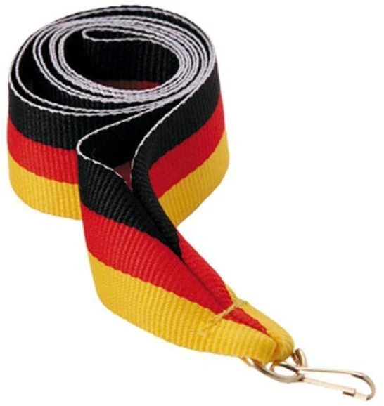 22 mm juosta - juoda, raudona ir geltona