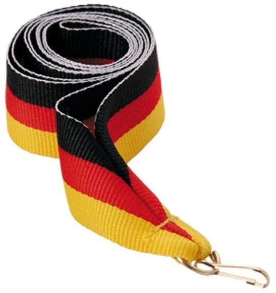 22 mm juosta - juoda, raudona ir geltona