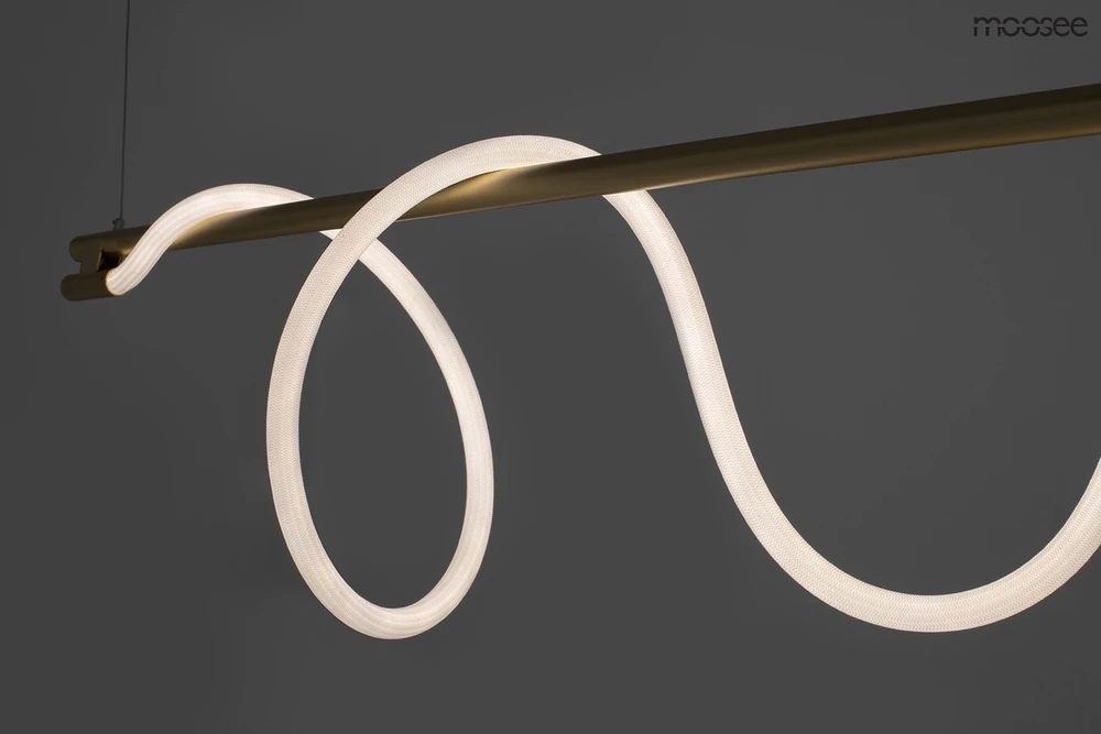 22,4W LED pakabinamas šviestuvas SERPIENTE, aukso sp., 3000K