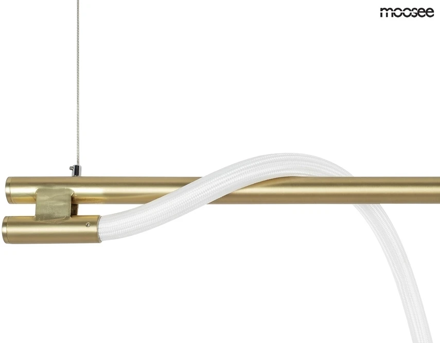 22,4W LED pakabinamas šviestuvas SERPIENTE, aukso sp., 3000K