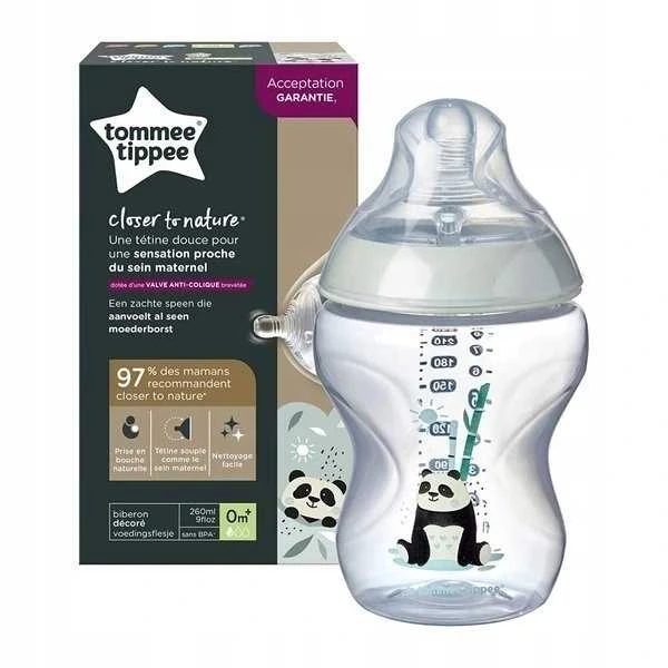 TOMMEE TIPPEE dekoruotas buteliukas, 260 ml, 0 mėn+, 42250202