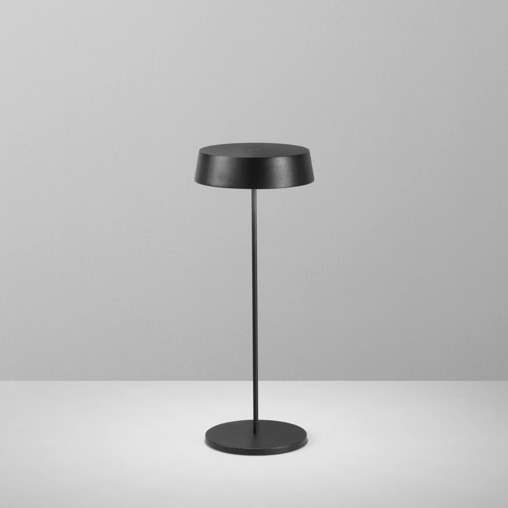 2,2W LED įkraunamas stalo šviestuvas COCKTAIL, juodas, dimeriuojamas, IP54