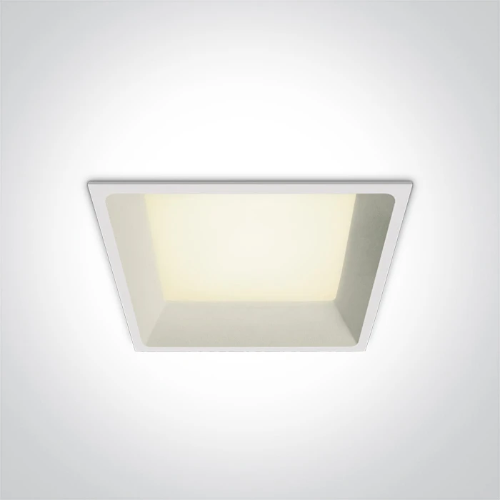 22W LED įleidžiamas šviestuvas, baltas, 4000K, 50122D/W/C