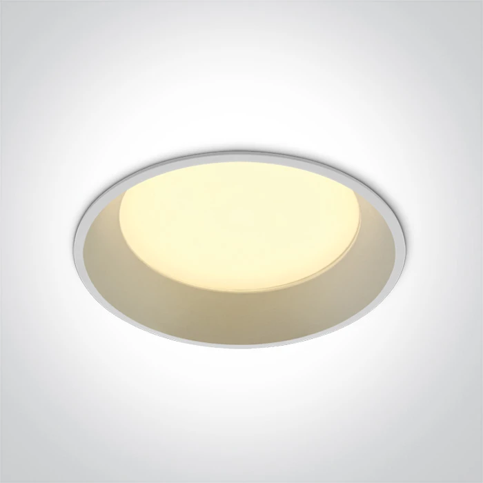 22W LED įleidžiamas šviestuvas, baltas, 3000K, 10122D/W/W