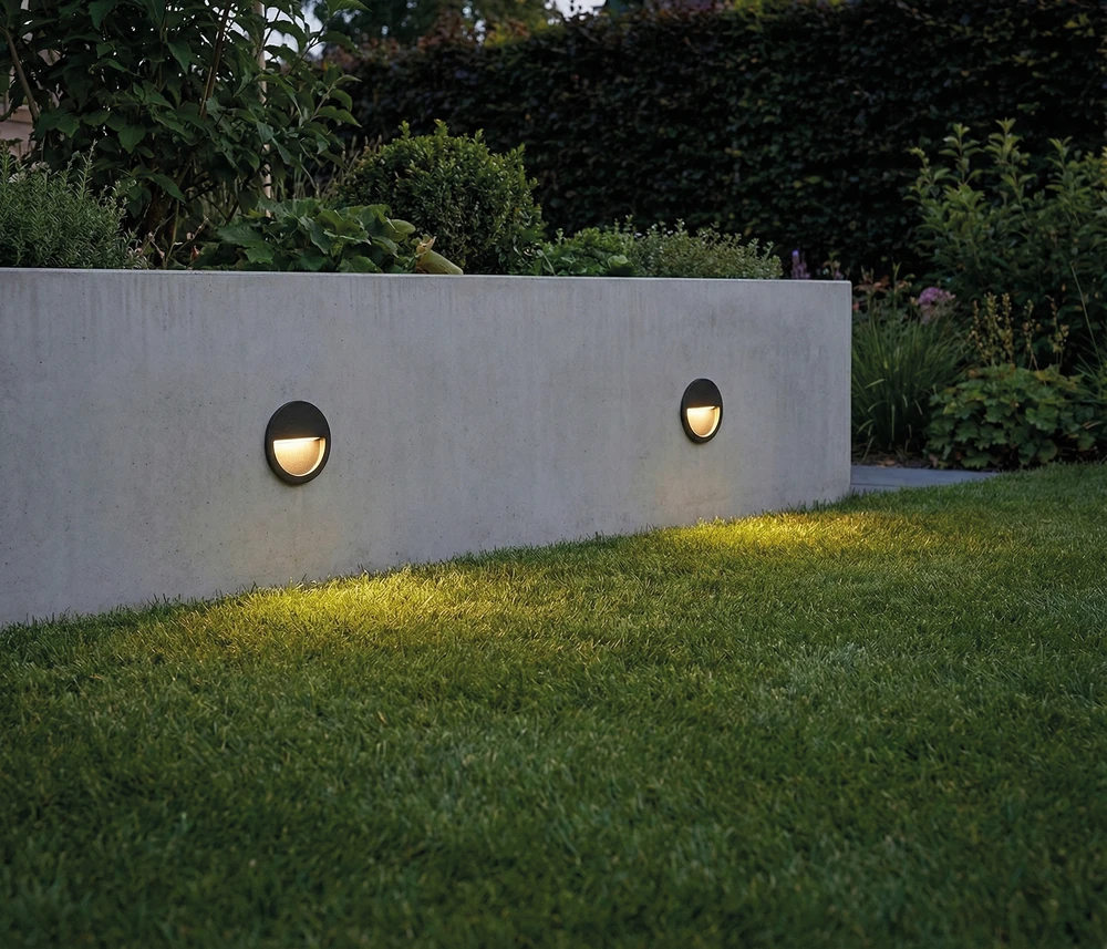 2,2W LED įleidžiamo montavimo sieninis šviestuvas SPICA, antracito sp., 2200/2700/3200/4000K, IP65, E2061071GR