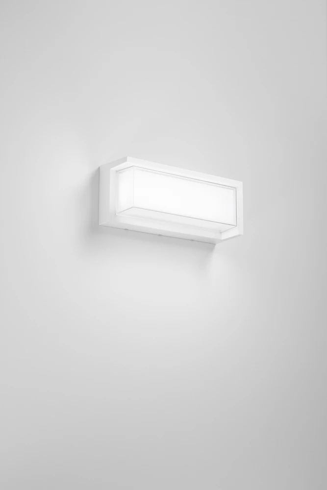 22W LED lauko sieninis šviestuvas BLOCK, baltas, CCT, IP65