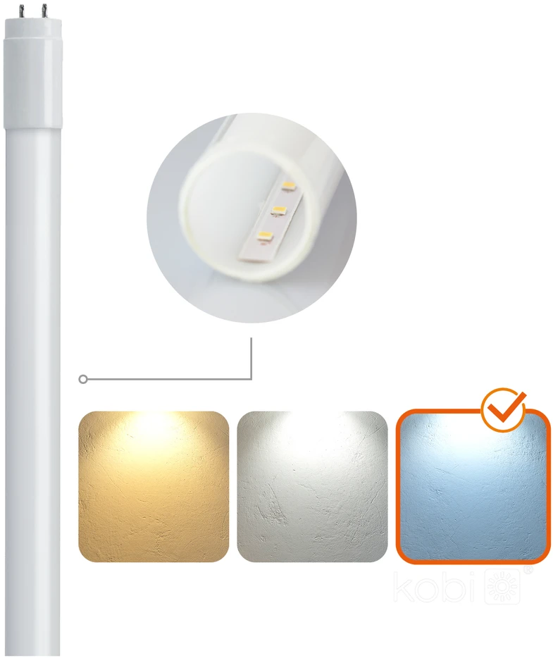 22W LED lempa T8 G2, balta, 6500K, 150cm