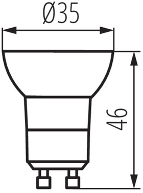2,2W LED lemputė KANLUX, GU10, 3000K