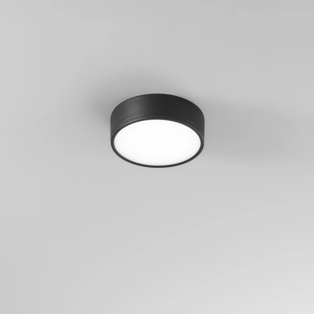 22W LED lubinis šviestuvas KLIO, juodas, 4000K