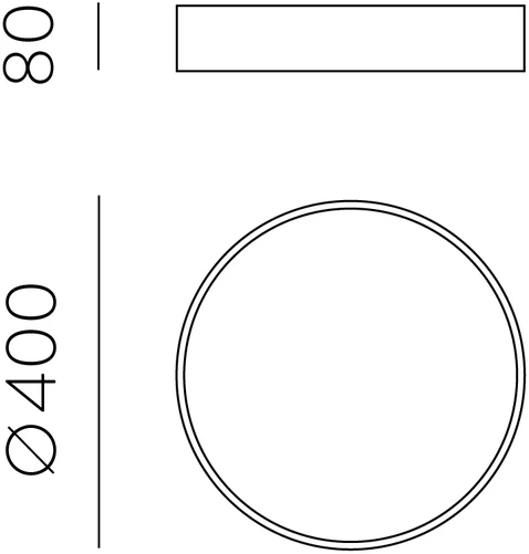 22W LED lubinis šviestuvas MINSK, baltas, 2700/3000/4000K, dimeriuojamas, P3758172BDP