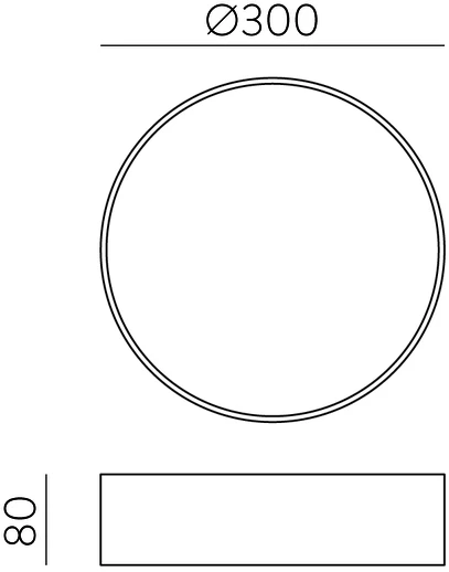 22W LED lubinis šviestuvas PARIS, baltas, 2700/3000/4000K, dimeriuojamas, IP54, P4028070BDT