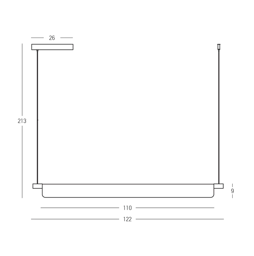 22W LED pakabinamas šviestuvas, šlifuoto aukso sp., 3000/4000/5700K, dimeriuojamas, 25191