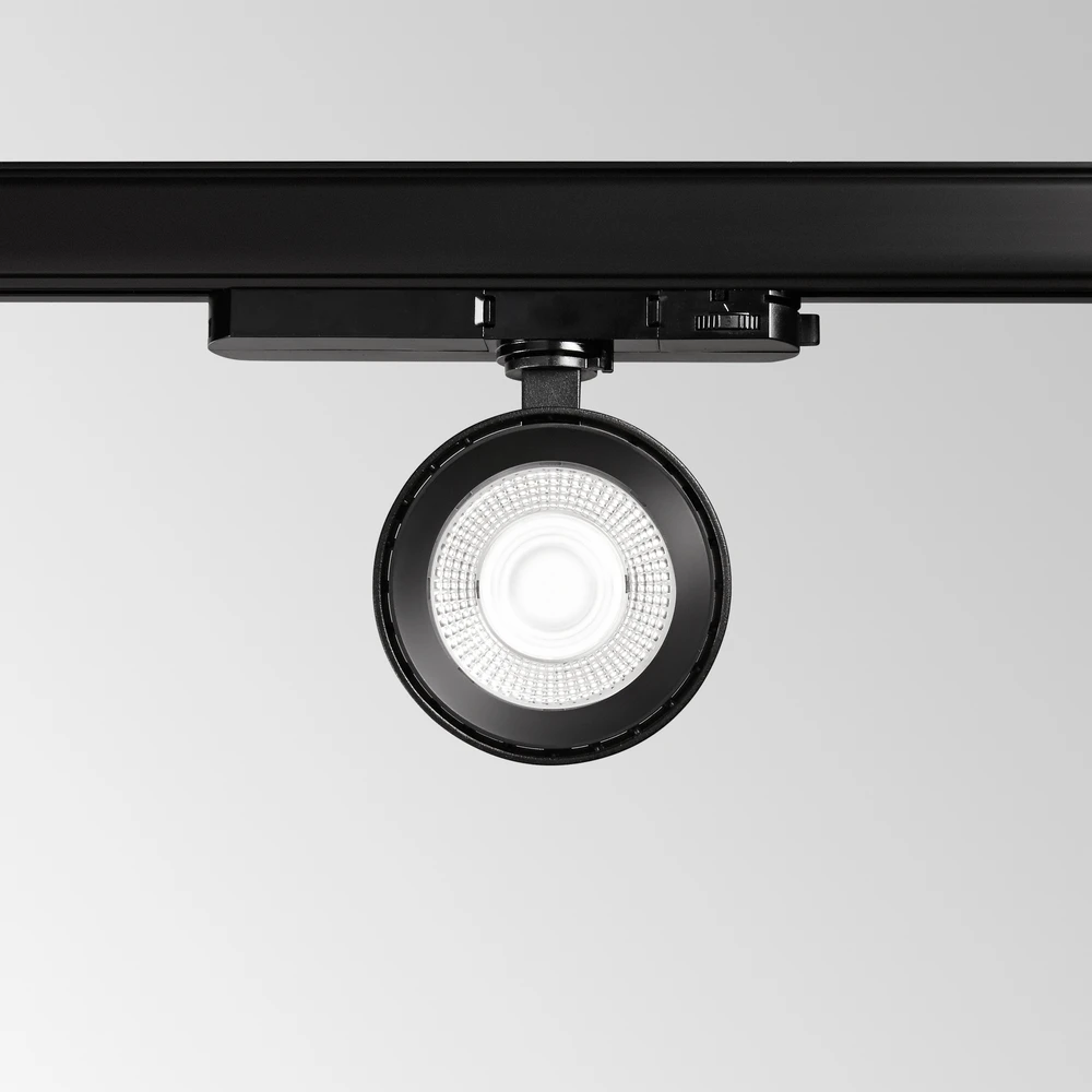 22W LED šviestuvas į 3 fazių bėgelį POV, juodas, 3000K, 296333