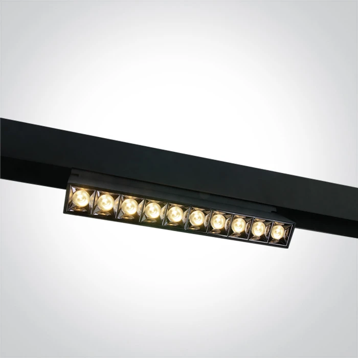 22W linijinis šviestuvas į magnetines sistemas, juodas, 3000K, reguliuojamas, 42106B/B/W
